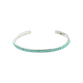 Bracelet-jonc bleu turquoise-9SY-0069 1