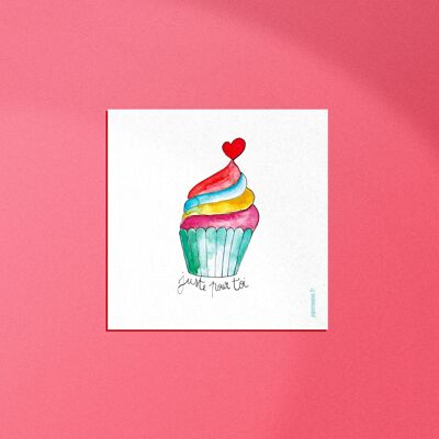 Cupcake card just for you