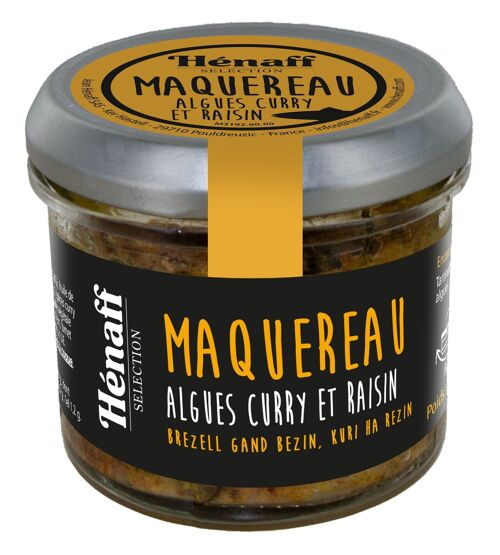 Maquereau, algues, curry et raisins Hénaff Sélection 90g