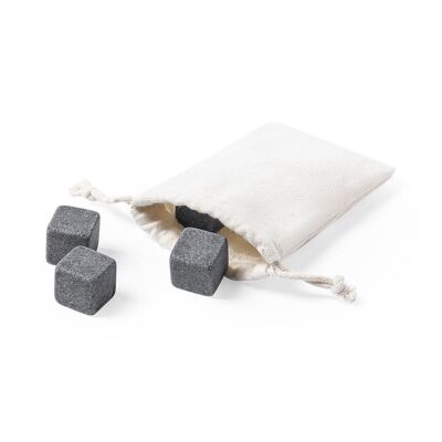 Reusable stone ice cube set