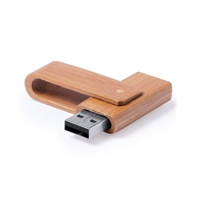 Llave USB ecológica de bambú de 16GB.