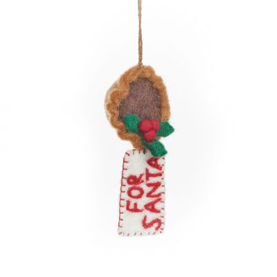 Handmade Felt Snack for Santa Hanging Decoration