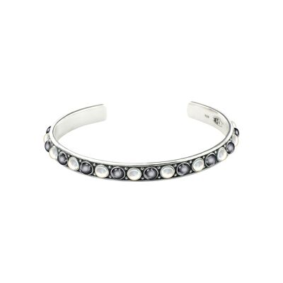 Grey and White MOP-Bangle-9SY-0081