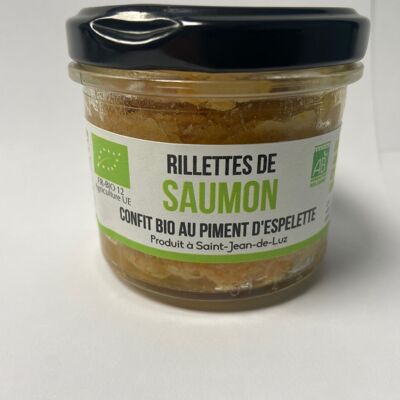 Confit Salmon Rillettes with Espelette Pepper - Organic