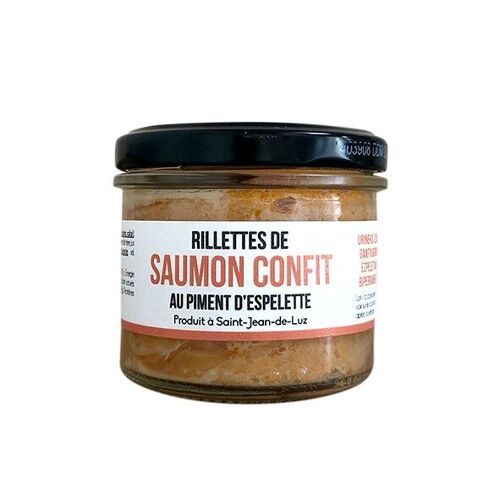 Rillettes de Saumon Confit,  au Piment d'Espelette