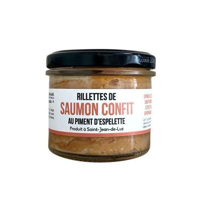 Rillettes di salmone confit al pepe di Espelette