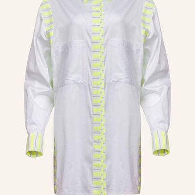 Imela - Blusa camicia oversize in cotone