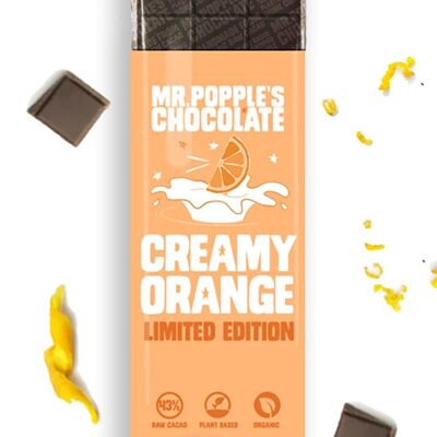 43% Creamy Orange - 35g Plant Based Organic Chocolate Bar