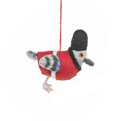 Handmade Felt Beefeater Pigeon London Souvenier Decoration