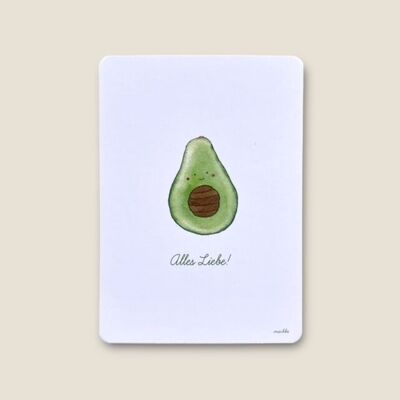 Postal Aguacate “Todo Amor”