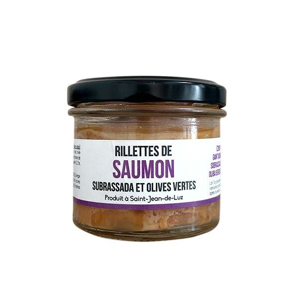 Rillettes di salmone Subrassada e olive verdi