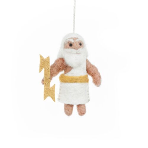 Handmade Felt Zeus Greek God Hanging Decoration