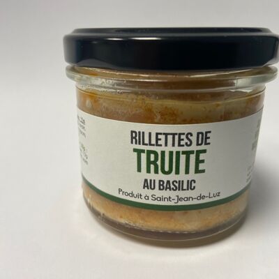 Forellen-Rillettes mit Basilikum