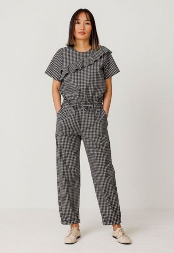 Pantalon à carreaux gris P01 Pincoya 1