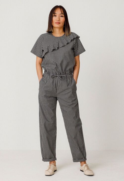 BL01 Blusa Beemim Grey Check