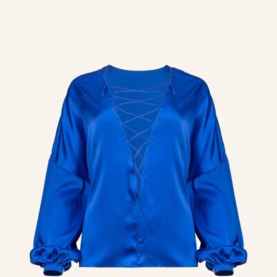 Ivana - blouse made of satin silk