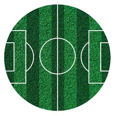 DISQUE COMESTIBLE POUR DÉCORER LES GÂTEAUX DE FOOTBALL Ø 15,5CM