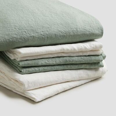 Sage Green Bedtime Bundle - King Size (with Super King Pillowcases)