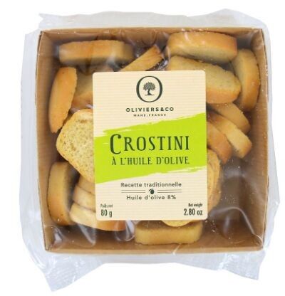 Mini-crostini con olio d'oliva 8% - 80g