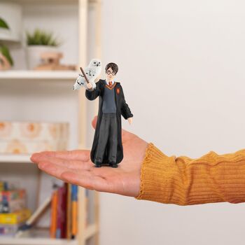 Schleich - Figurine Harry et Hedwige : 4 x 2,5 x 10 cm - Univers Harry Potter - Réf : 42633 3