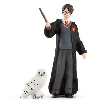 Schleich - Figurine Harry et Hedwige : 4 x 2,5 x 10 cm - Univers Harry Potter - Réf : 42633 4