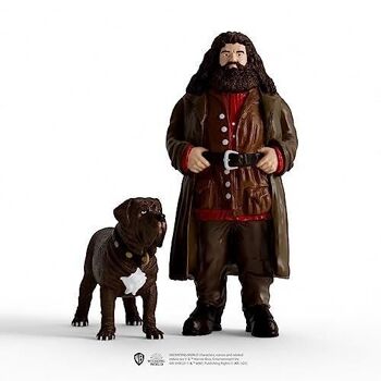 Schleich - Figurines Hagrid et Crockdur : 8,3 x 11,5 x 12,9 cm - Univers Harry Potter, Wizarding World - Réf : 42638 4