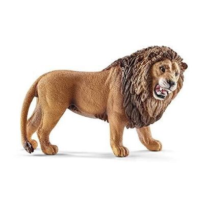 Schleich - Roaring Lion figurine: 10.7 x 4.6 x 6.6 cm - Wild Life Universe - Ref: 14726