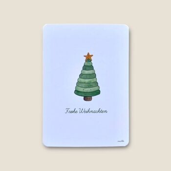 Carte postale Sapin de Noël "Joyeux Noël"