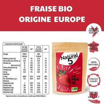 FRAISE POUDRE BIO 120g Transit, Contrôle du poids, Santé des yeux 4