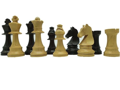 Pièces d'échecs en buis - Taille n°4 non lestées