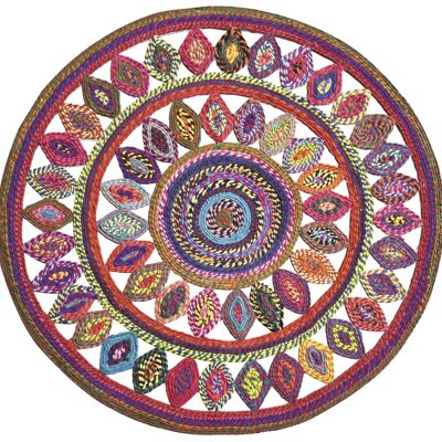 Bowey Teppich Mehrfarbig Durchmesser 90