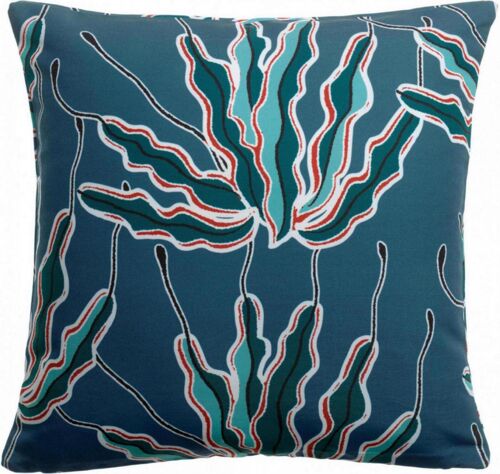 Coussin imprimé Alga outdoor Indigo 45 x 45