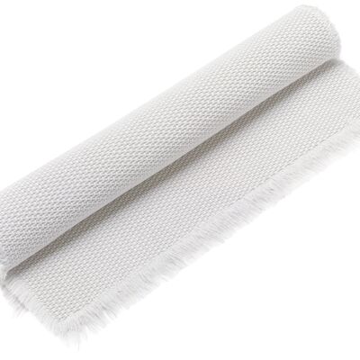 Tapis de bain uni Elly Neige 70 x 140