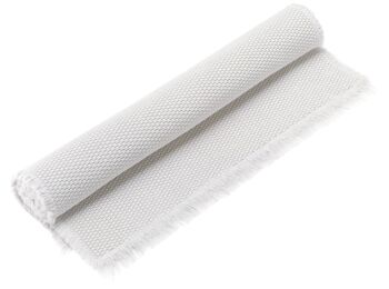 Tapis de bain uni Elly Neige 70 x 140