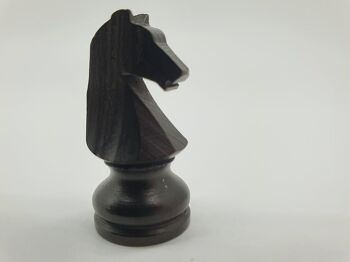 Pièces d'échecs en buis - Taille n°3 lestées 3