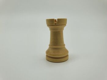 Pièces d'échecs en buis - Taille n°3 lestées 5