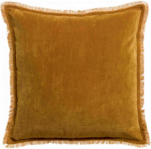 Coussin uni Fara Safran 45 x 45