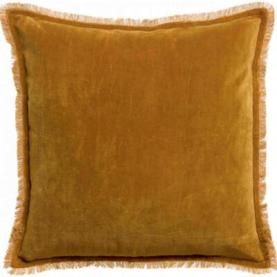 Plain cushion Fara Saffron 45 x 45