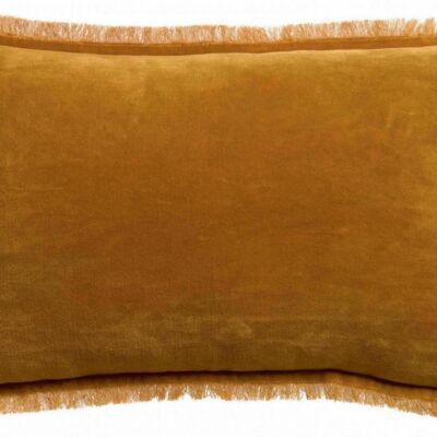 Plain cushion Fara Saffron 30 x 50