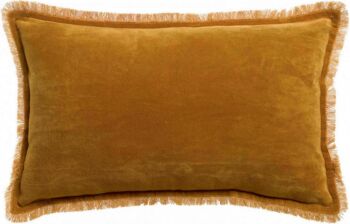 Coussin uni Fara Safran 30 x 50 1