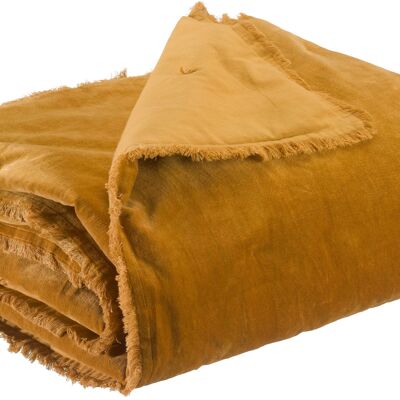 Fara Saffron plain blanket 135 x 200