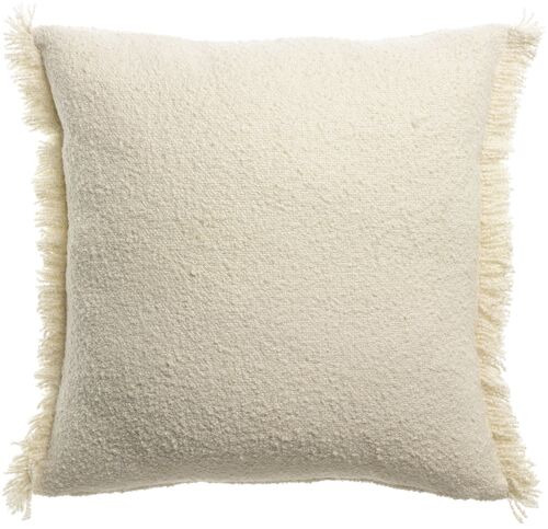 Coussin uni Jane Neige 45 x 45