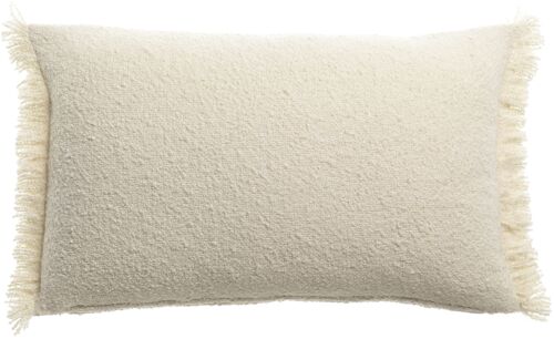 Coussin uni Jane Neige 30 x 50