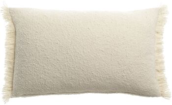 Coussin uni Jane Neige 30 x 50 1