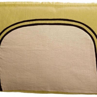 Two-tone cushion Laly Gold 40 x 65