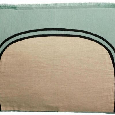 Coussin bicolore Laly Opaline 40 x 65