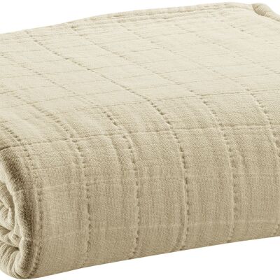 Recycled throw Lisa Natural 240 x 260