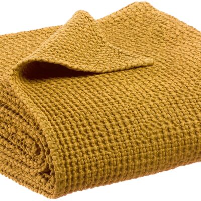 Maia Saffron recycled throw 180 x 260