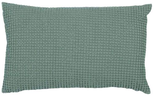 Coussin recyclé Maia Vert de gris 30 x 50