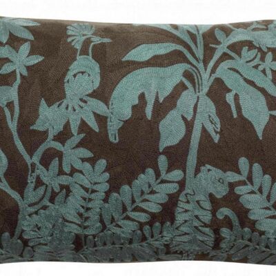 Raki Carbon embroidered cushion 30 x 50